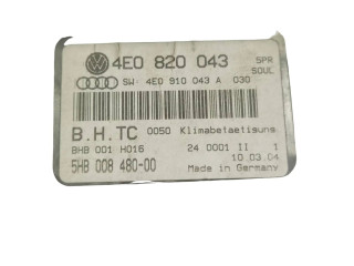 Блок управления климат-контролем 4E0820043, 4E0910043A   Audi A8 S8 D3 4E