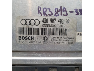 Блок управления двигателя 4B0907401AA, 0281010154   Audi A6 S6 C5 4B