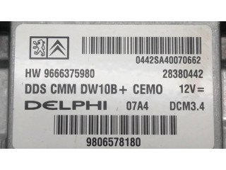 Řídící jednotka 9666375980, CENTRALITAMOTORUCE   Peugeot 508 RXH 