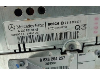 Турбина Радио/ проигрыватель CD/DVD / навигация Mercedes-Benz S W220  2208270442         