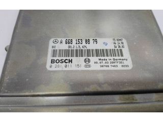 Řídící jednotka 0281011151, A6681530879   Mercedes-Benz A W168 2004
