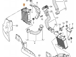 Интеркулер  8E0145806M, 8E0145806Q   Audi A4 Allroad 2.5