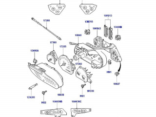 Панель приборов 7123969, 96FB17360CH   Ford Puma       