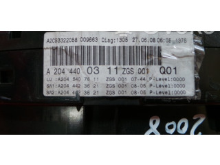 Přístrojová deska  Mercedes-Benz C W204 2008 A2044400311, 1253241  