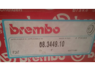 Задний тормозной диск       Seat Ronda (022A)  08344910, BREMBO  