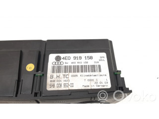 Блок управления климат-контролем 4E0910158, 4E0919158   Audi A8 S8 D3 4E