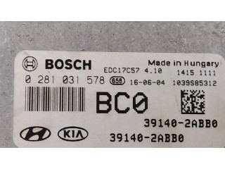 Řídící jednotka 391402ABB0, 0281031578   Hyundai Tucson TL 2016