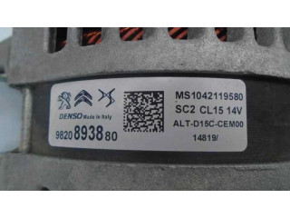 Генератор 9820893880, MS1042119580   Citroen C3 Aircross 1.5     