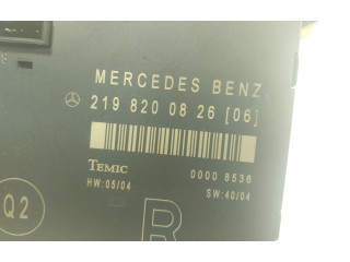 Блок управления A2198200826, 2198200826   Mercedes-Benz CLS AMG C219
