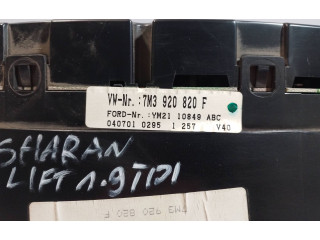 Přístrojová deska  Volkswagen Sharan 2002 7M3920820F, YM2110849ABC  