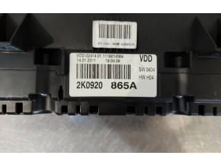 Přístrojová deska  Volkswagen Caddy 2012 2K0920865A  