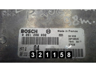 Блок управления двигателя 9633234280   Peugeot 206