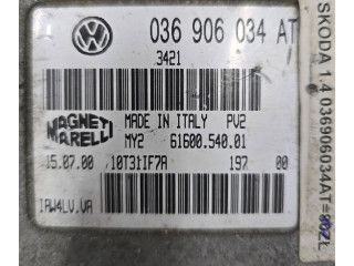 Блок управления двигателя 036906034AT, 6160054001   Volkswagen Lupo