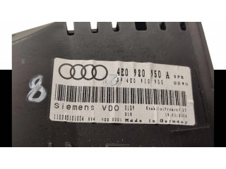 Přístrojová deska  Audi A8 S8 D3 4E 2005 4E0920950A, 110080101004  