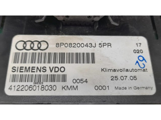 Блок управления климат-контролем 8P0820043J   Audi A3 S3 A3 Sportback 8P