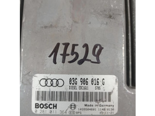 Комплект блоков управления 03g906016g, 0281011364   Audi A3 S3 8P