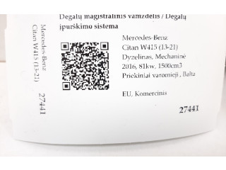Vstřikovací lišta 160560065, H8201225030   Mercedes-Benz Citan W415  pro naftový motor 1.5  