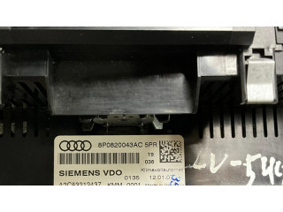 Блок управления климат-контролем 8P0820043AC, A2C53212437   Audi A3 S3 A3 Sportback 8P