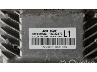 Блок управления двигателя 96983177, 5WY5968C   Chevrolet Aveo