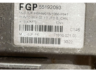 Řídící jednotka 55192093, 55192093   Fiat Punto (188) 2005