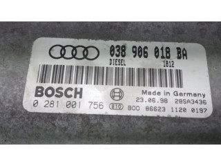 Блок управления двигателя 0281001756, 038906018   Audi A3 S3 8L