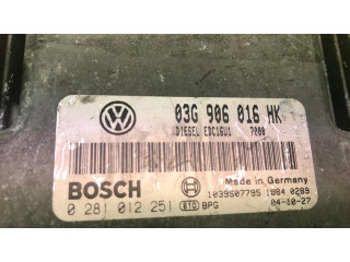 Řídící jednotka 0281012251, 03G906016HK   Audi A3 S3 A3 Sportback 8P 2005