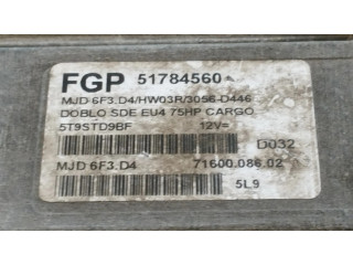 Блок управления двигателя 51784560, 5T9STD9BF   Fiat Doblo