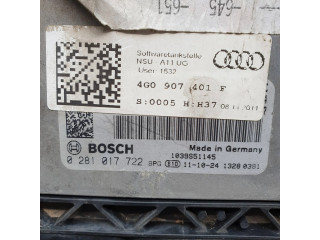 Блок управления двигателя 4G0907401F, 0281017722   Audi A6 S6 C7 4G