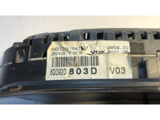 Přístrojová deska  Volkswagen Polo IV 9N3 2007 6Q0920803D, 110080320009A  