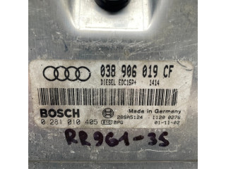 Блок управления двигателя 038906019CF, 0281010405   Audi A6 S6 C5 4B