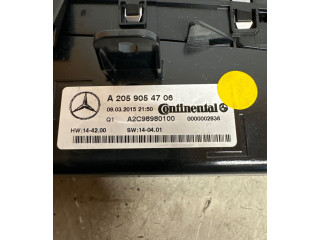 Блок управления климат-контролем A2059054706, A2C98980100   Mercedes-Benz C W205