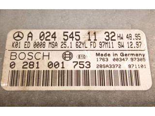 Řídící jednotka A0245451132, 0281001753   Mercedes-Benz E W210 1999