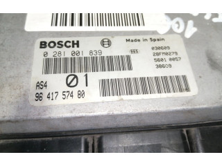 Řídící jednotka 0281001839, 9641757480   Peugeot 106 2002