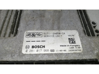 Řídící jednotka 5U7112A650CA, 0281017968   Ford Fiesta 2006