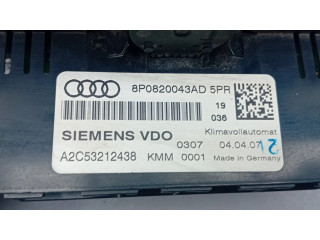 Блок управления климат-контролем 8P0820043AD   Audi A3 S3 8P