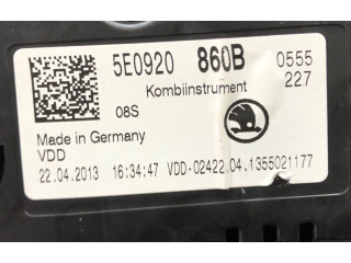 Přístrojová deska  Skoda Octavia Mk3 (5E) 2012 5E0920860B  