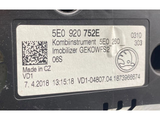 Přístrojová deska  Skoda Octavia Mk3 (5E) 2015 5E0920752E  