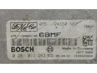 Блок управления двигателя 4M5112A650NE, 0281011263   Ford Focus C-MAX