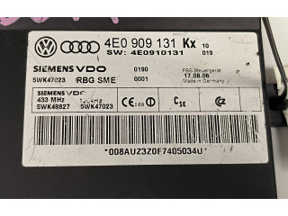Блок управления 4E0909131KX, 5WK47023   Audi A8 S8 D3 4E