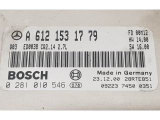 Řídící jednotka A6121531779, 0281010546   Mercedes-Benz ML W163 2001