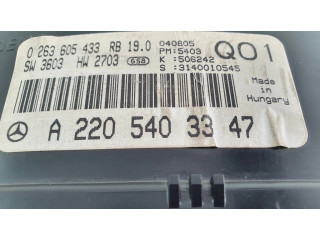 Přístrojová deska  Mercedes-Benz S W220 2000 A2205403347, 0263605433  