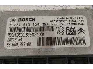 Řídící jednotka 0281013334, 9653958980   Peugeot 5008 2010