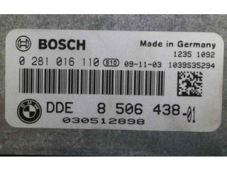 Řídící jednotka 8506438, 0281016110   BMW 1 E81 E87 2009