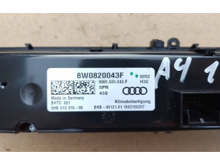 Блок управления климат-контролем 8W0820043F   Audi A4 S4 B9