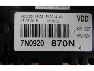 Přístrojová deska  Volkswagen Sharan 2011 7N0920870N  