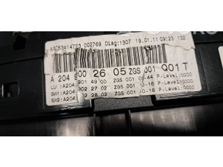Přístrojová deska  Mercedes-Benz C W204 2011 A2049002605  