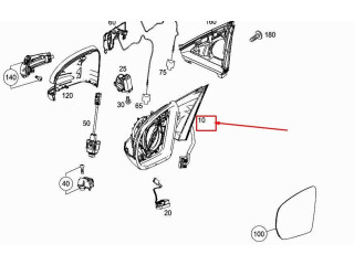 Zpětné zrcátko  Mercedes-Benz GLC X253 C253 2020  A2538106302  