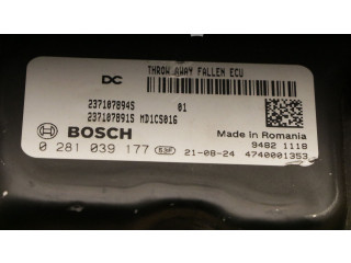 Блок управления двигателя 0281039177, 0281039177   Renault Express
