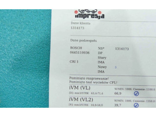 Vstřikovač 0445110036, IMPRK1314173   Peugeot 807     