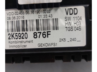Přístrojová deska  Volkswagen Caddy 2018 2K5920876F, A6119010292  
